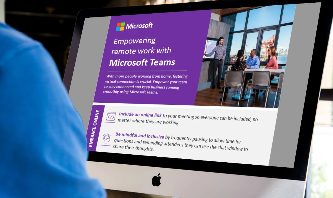 Infographic: Empowering Remote Work with Microsoft Teams